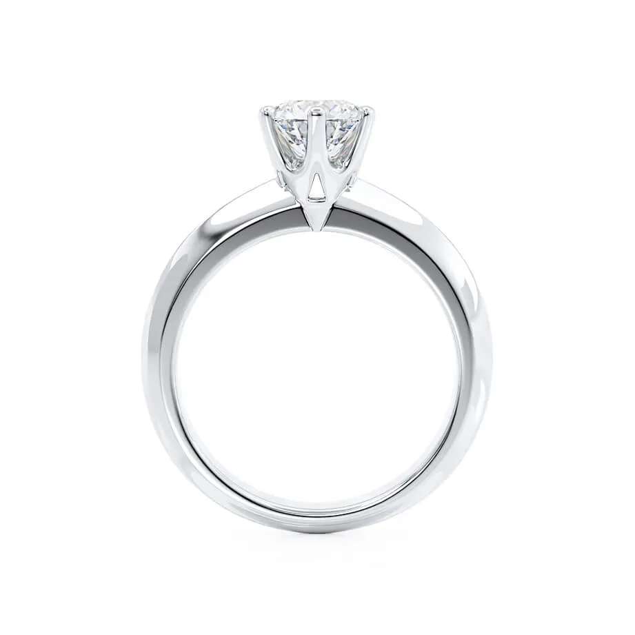 SERENA - Round Lab Diamond Platinum Solitaire