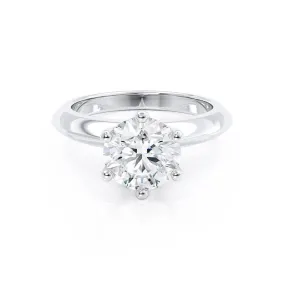 SERENA - Round Lab Diamond Platinum Solitaire