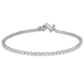 Signature EcoLove 2 CTW Lab Grown Diamond 7-inch Tennis Bracelet in 14KT White Gold