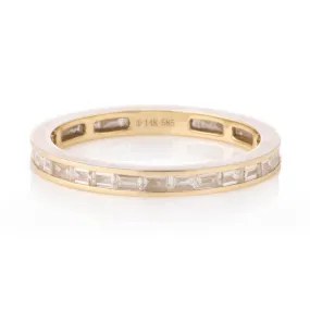 Simple Channel Set Baguette Eternity Band