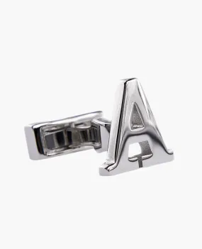 Single Initial A Cufflink (Sold Individually)
