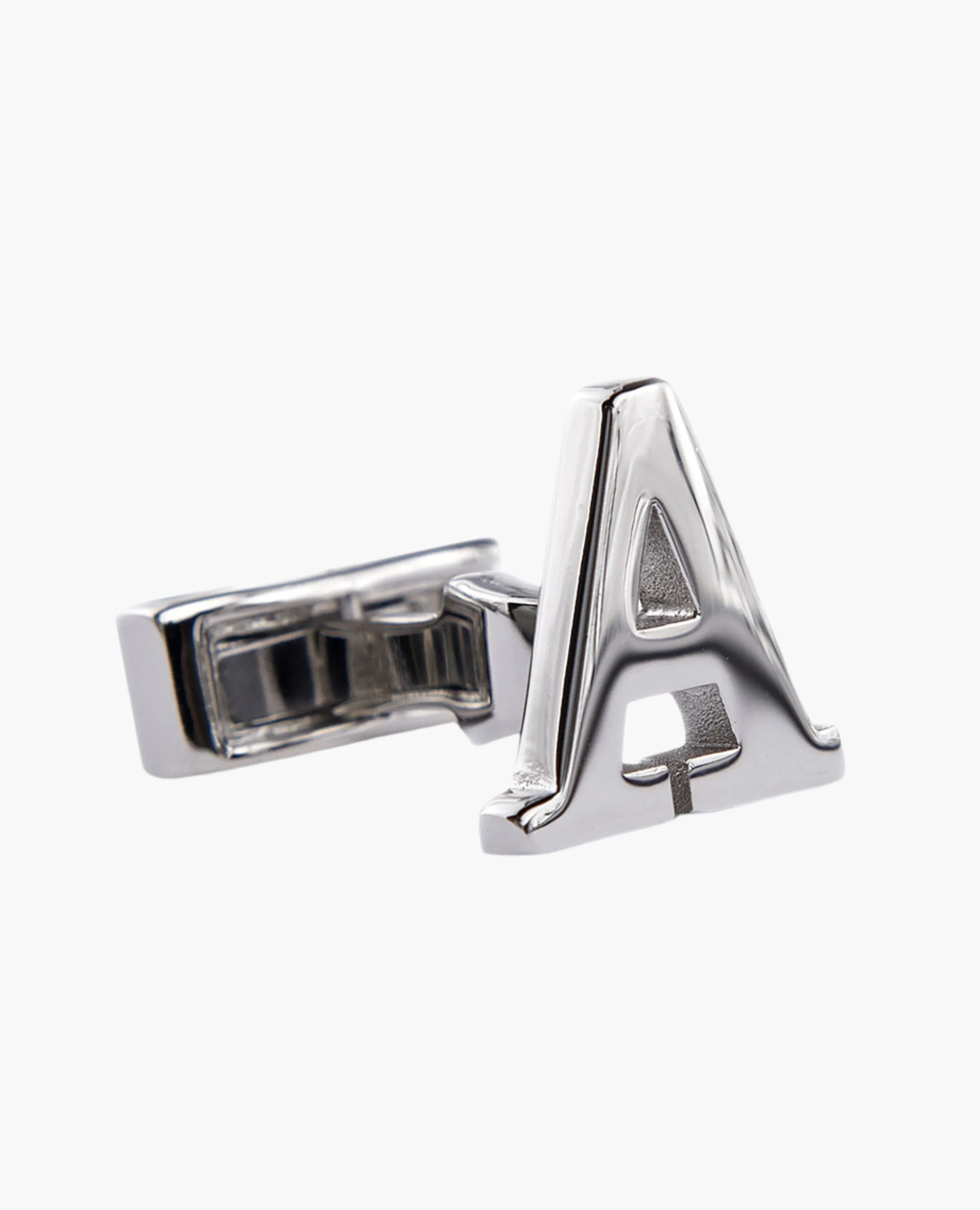 Single Initial A Cufflink (Sold Individually)