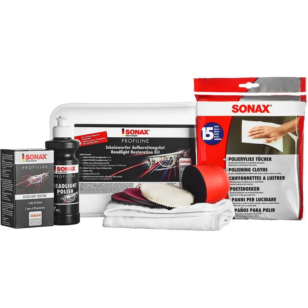 SONAX PROFILINE Headlight Restoration Set