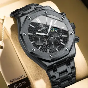 Stainless Steel Band Luminous Quartz Wristwatches Fashion Trend Men's Watch Non-mechanic
- S4695777