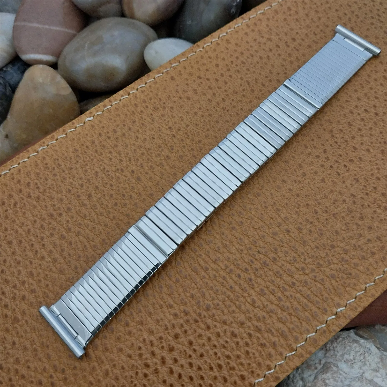 Stainless Steel Classic 19mm 18mm 16mm Forstner USA 1950s nos Vintage Watch Band