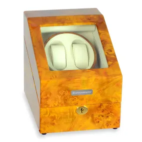 Steinhausen Heritage Double Watch Winder with Storage/Burlwood