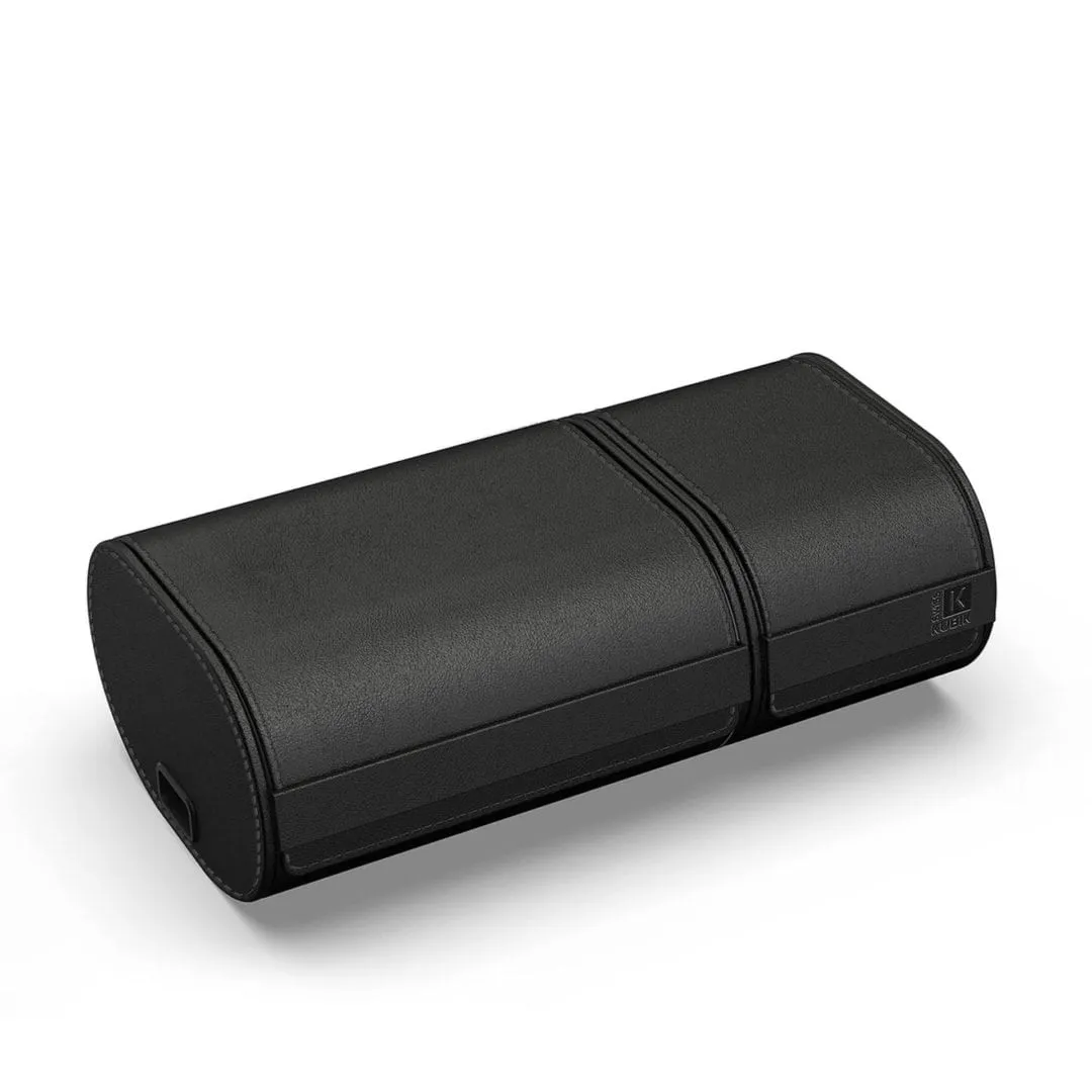 SWISS KUBIK Travelbox Black Leather