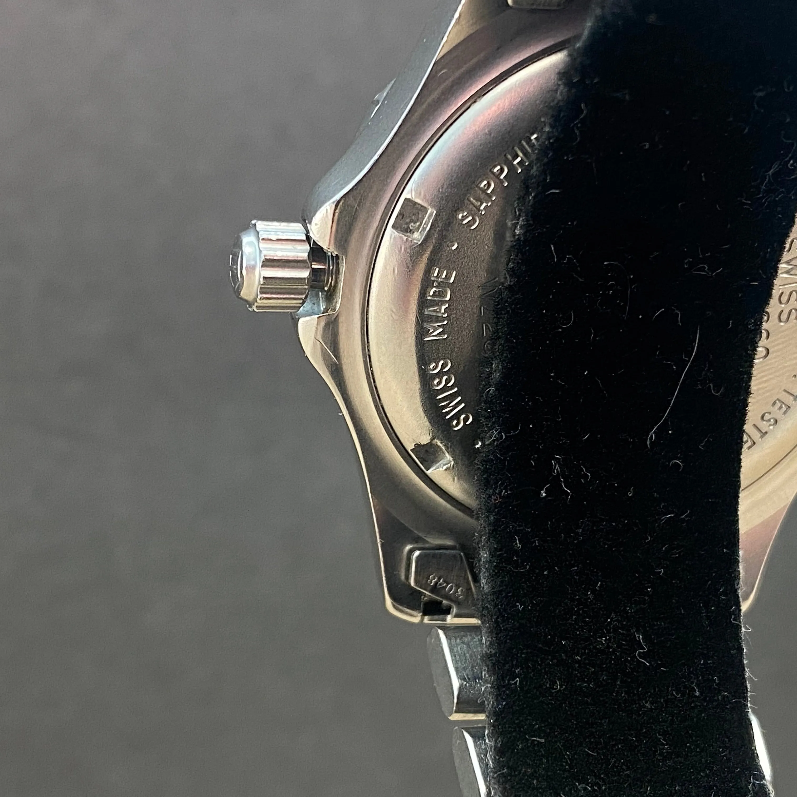 TAG HEUER 2000 Watch WK1110 Black Dial ALL S.S. Quartz Wristwatch - ALL ORIGINAL Box & Papers!