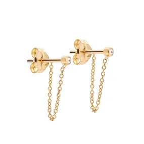 Taygeta 04 18K Gold Earrings w. Diamonds