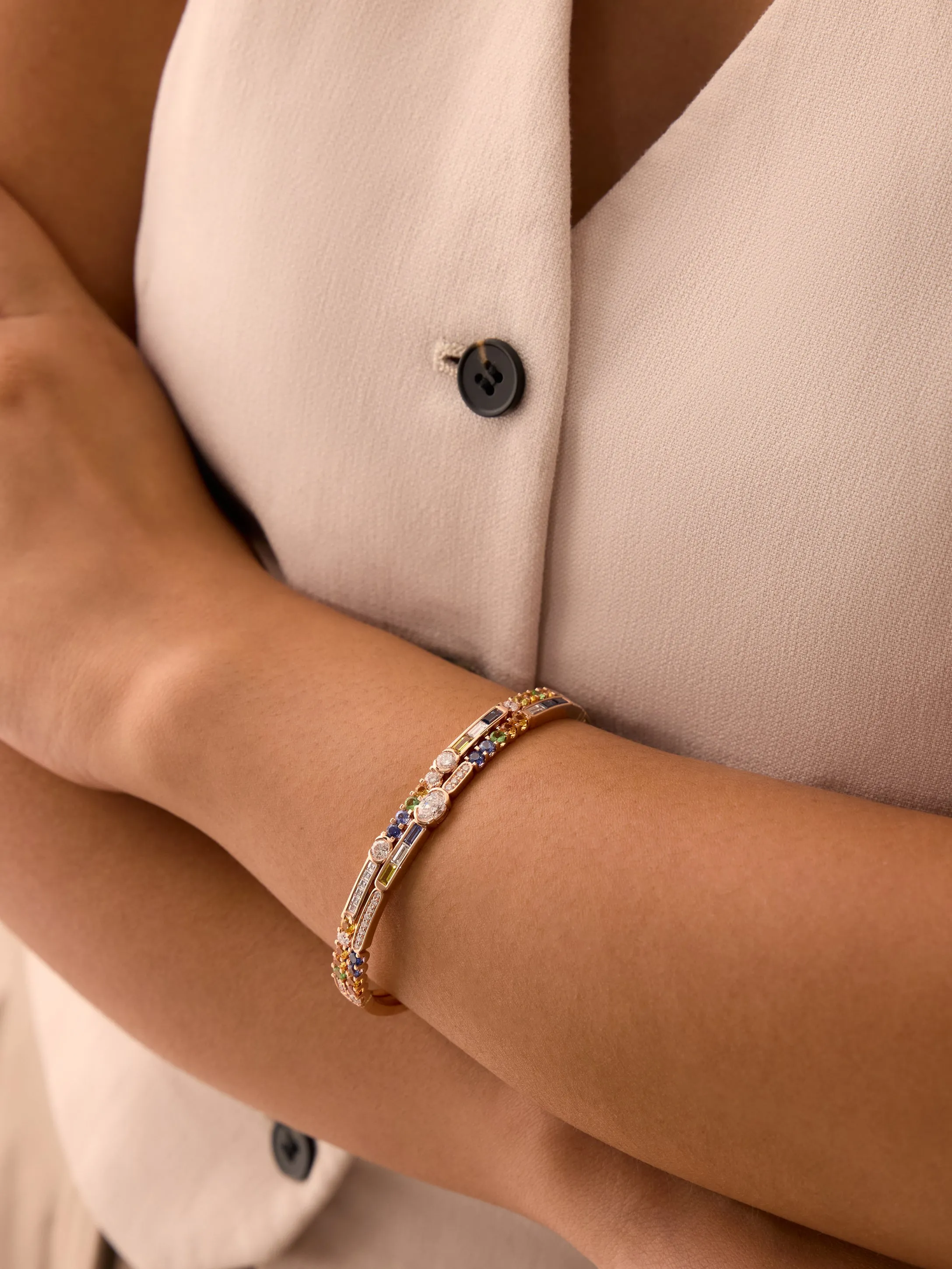 The Boodles National Gallery Collection - Play of Light Rose Gold Bangle