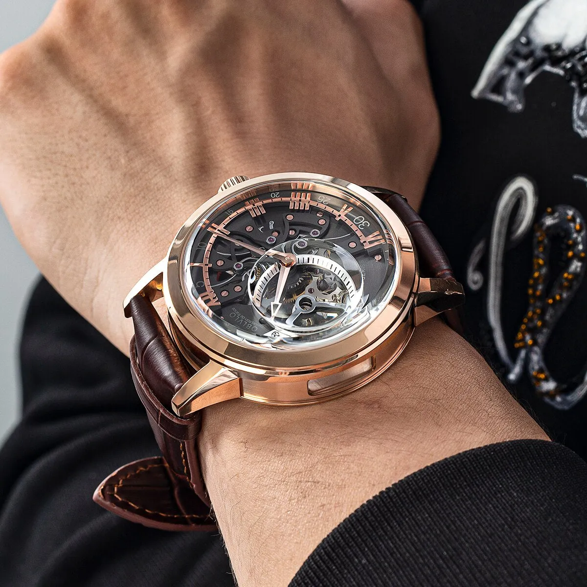 The St. Thomas Retro Men's Skeleton Watch - Popular Male Apparel and Accessories