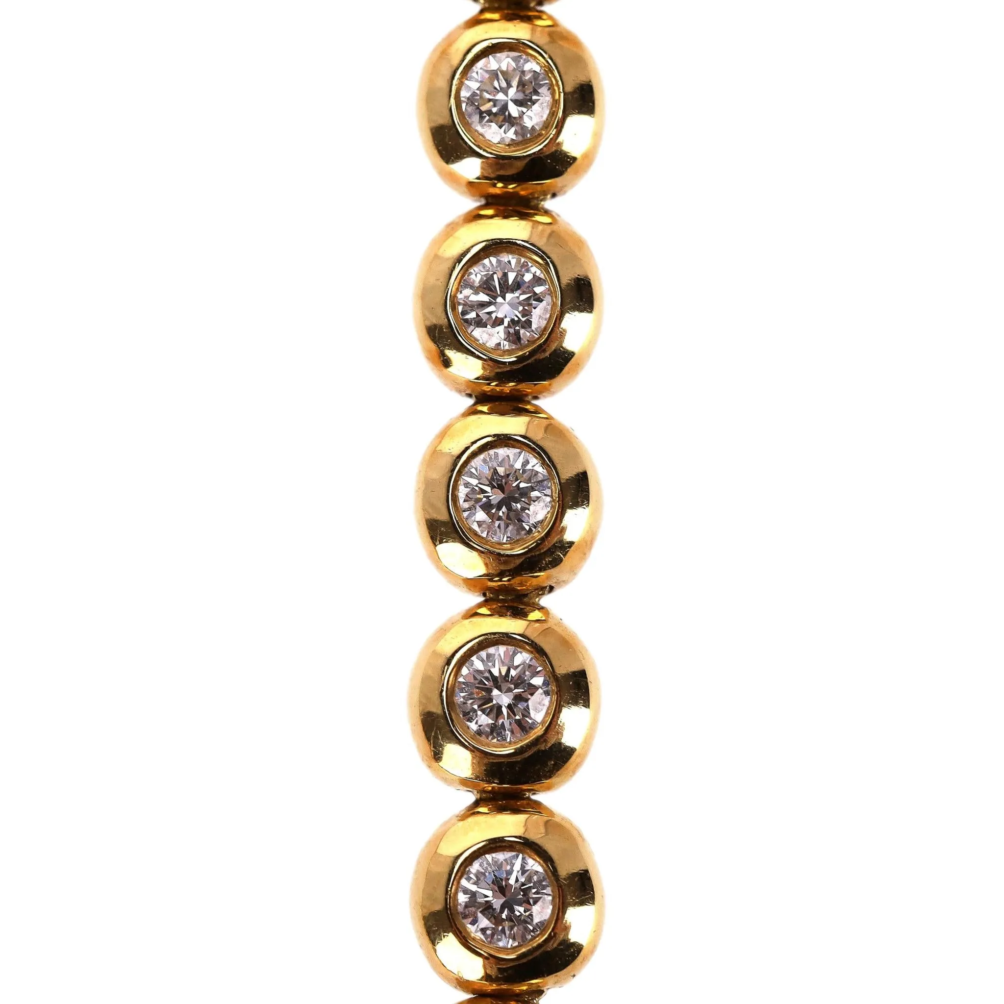 Tiffany & Co Jazz Diamond 5ct Tennis Necklace In 18k Gold