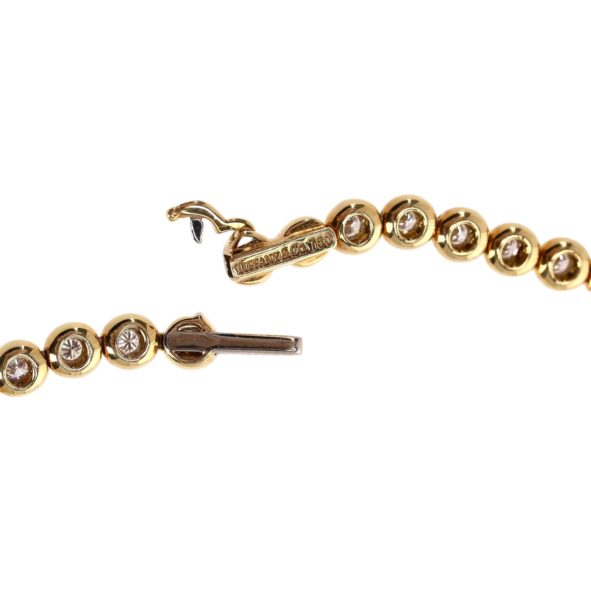 Tiffany & Co Jazz Diamond 5ct Tennis Necklace In 18k Gold