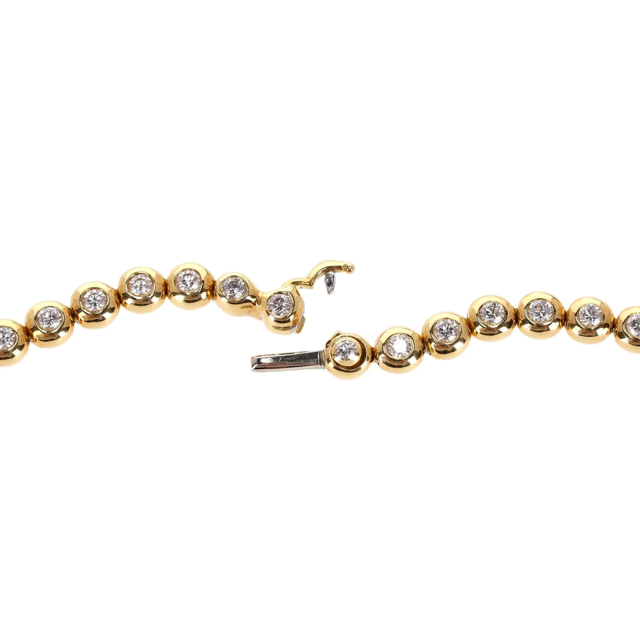 Tiffany & Co Jazz Diamond 5ct Tennis Necklace In 18k Gold