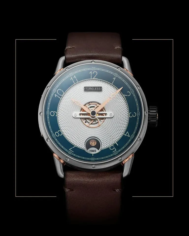 TIMELESS HMS 003 BLUE WHITE DIAL