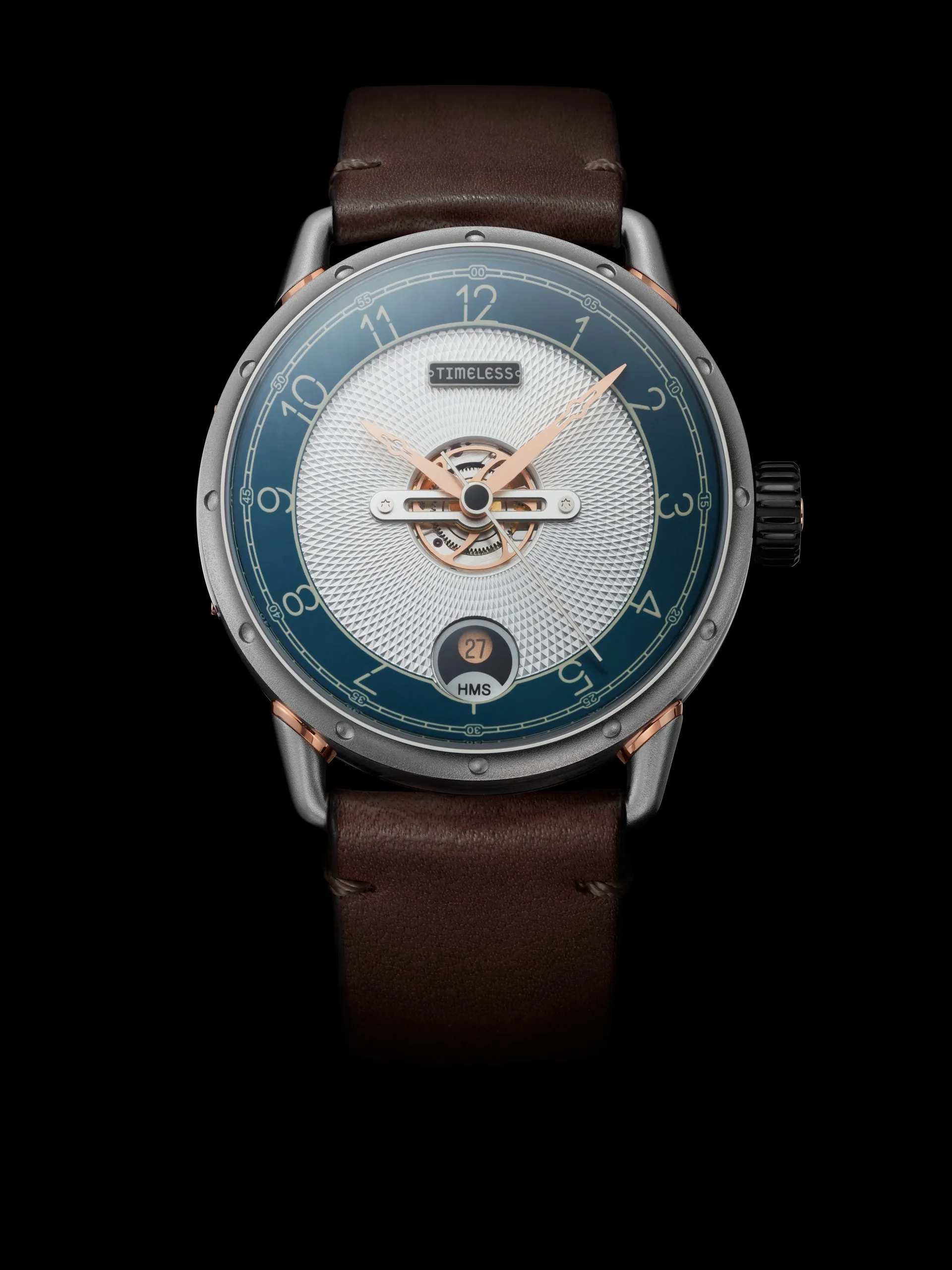 TIMELESS HMS 003 BLUE WHITE DIAL