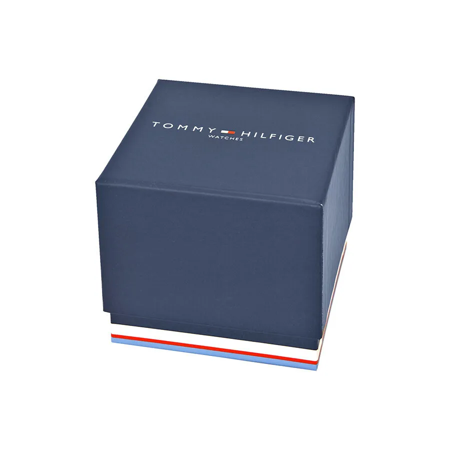 Tommy Hilfiger Multi-Function White Dial Blue Leather Strap Men's Watch 1791139