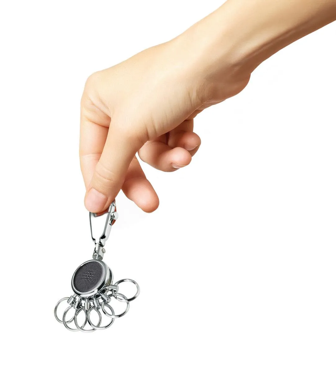 Troika Patent Valet Keyring Chrome Black Vision