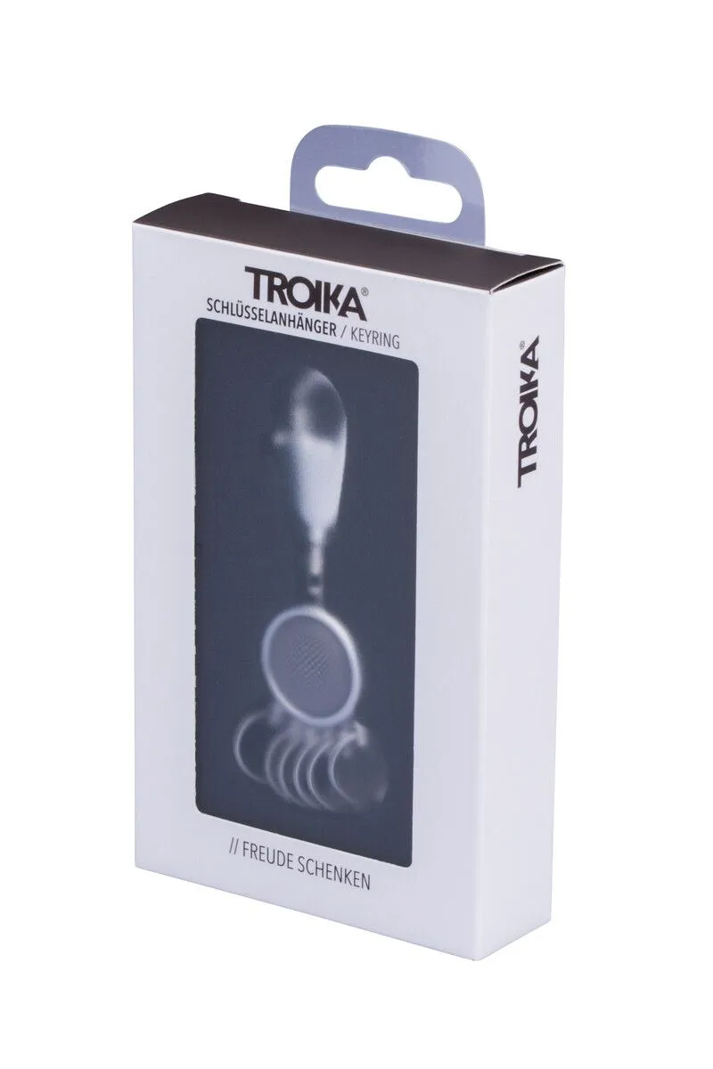 Troika Patent Valet Keyring Chrome Black Vision