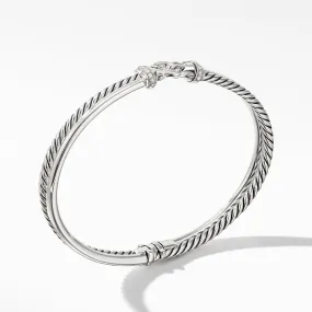 Two-Row Buckle Bracelet with Diamonds, Size Medium