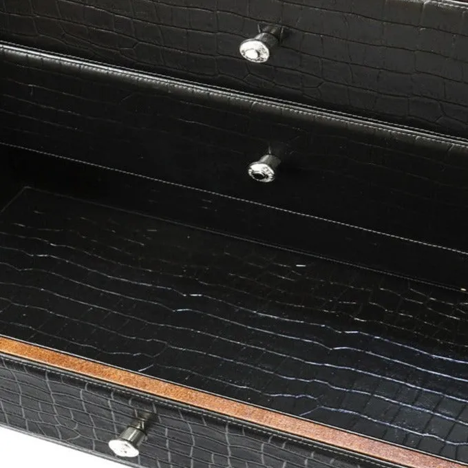 UNDERWOOD (LONDON) - Classic Croco 16-Unit Safe | UN851/CBLK
