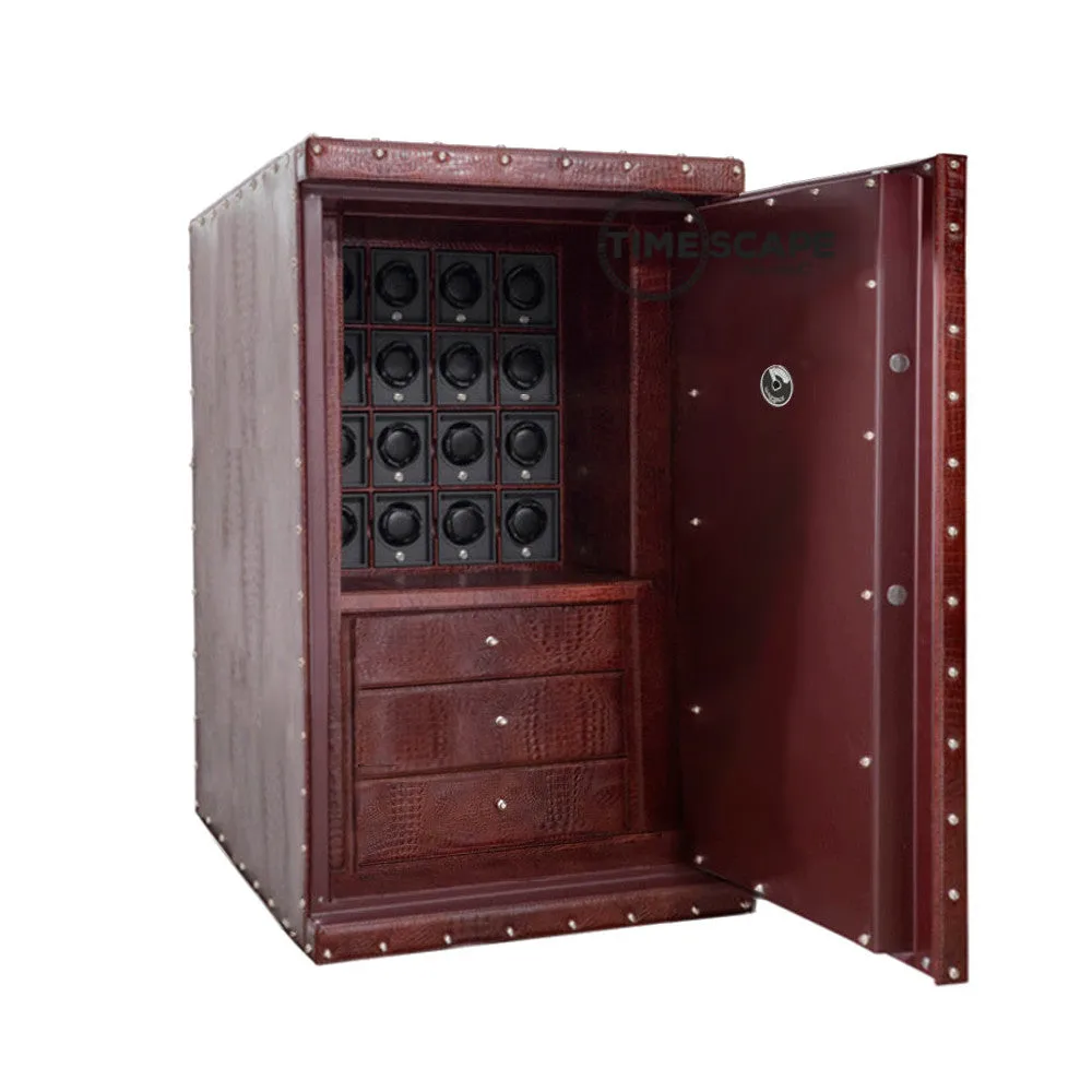 UNDERWOOD (LONDON) - Classic Croco 16-Unit Safe | UN851/CBRW