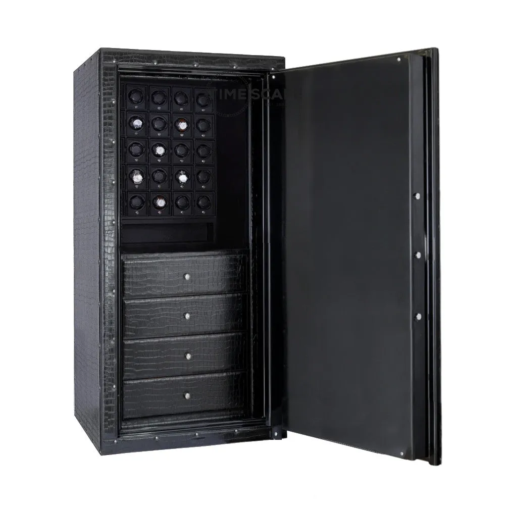 UNDERWOOD (LONDON) - Classic Croco 25-Unit Safe | UN859/CBLK