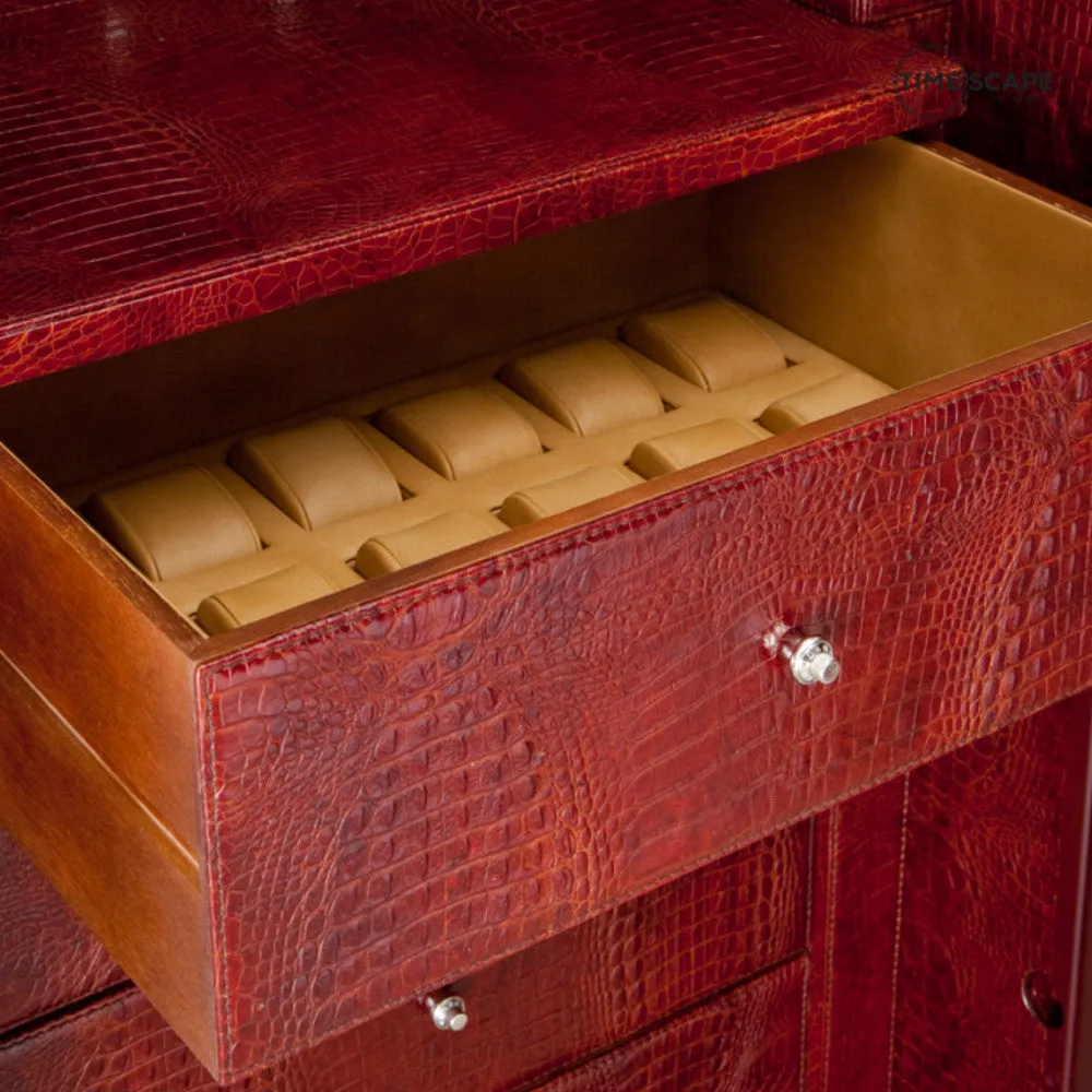UNDERWOOD (LONDON) - Classic Croco 30-Unit Safe | UN854/CBRWW