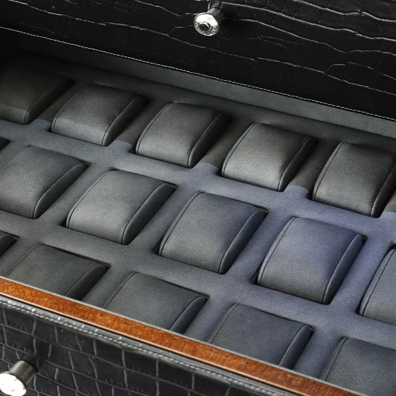 UNDERWOOD (LONDON) - Classic Leather 16-Unit Safe | UN851/BLK