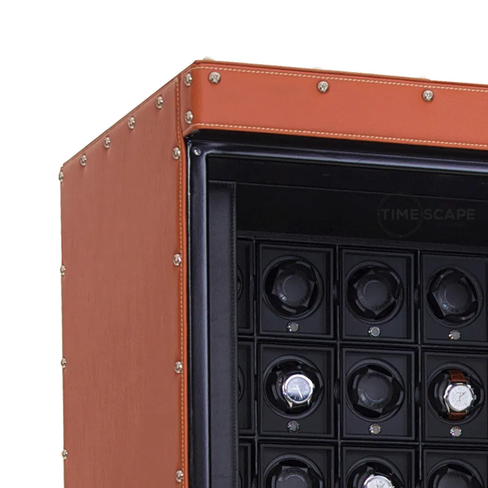 UNDERWOOD (LONDON) - Classic Leather 16-Unit Safe | UN851/TAN