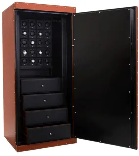 UNDERWOOD (LONDON) - Classic Leather 25-Unit Safe | UN859/TAN