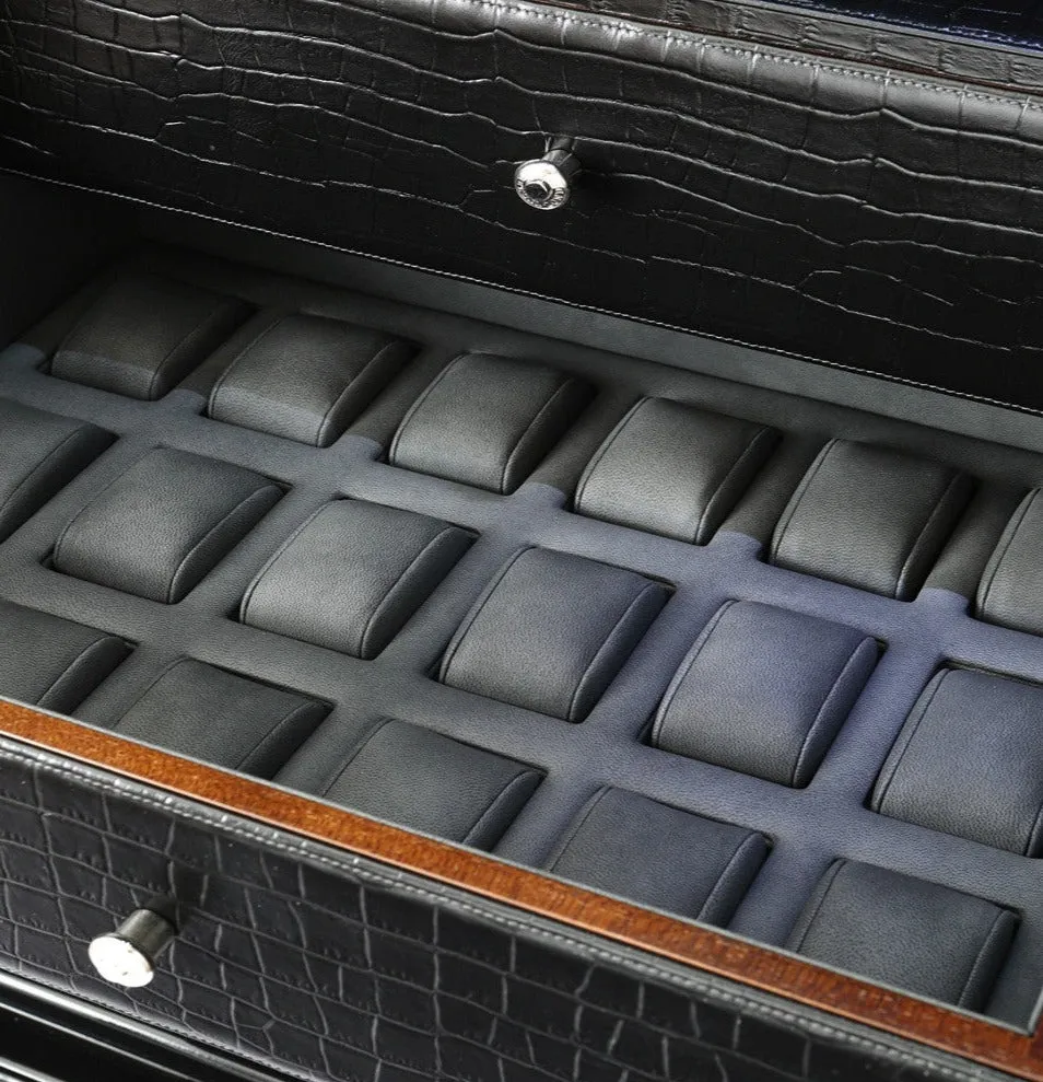 UNDERWOOD (LONDON) - Classic Leather 40-Unit Safe | UN852/BLK