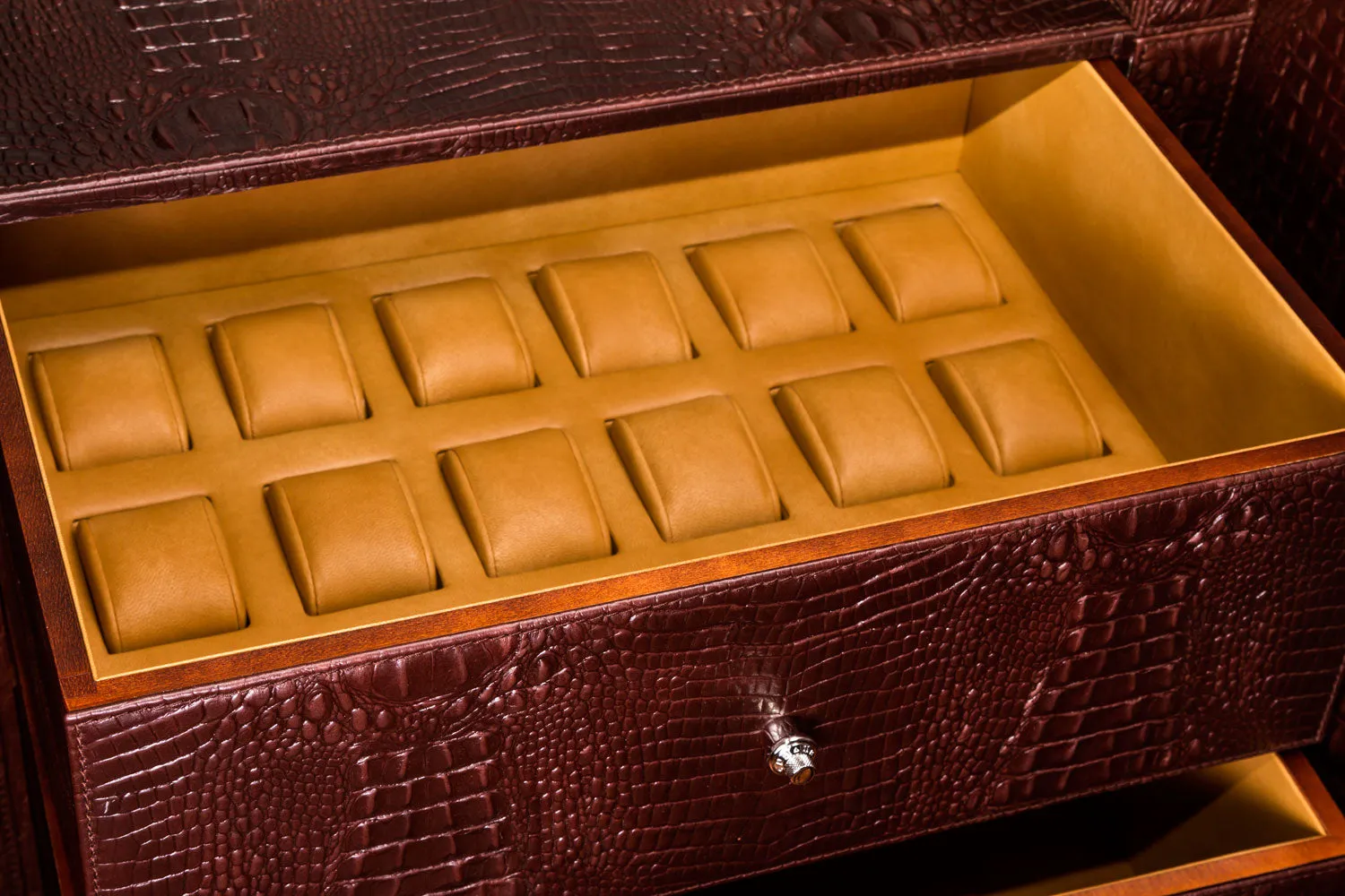 UNDERWOOD (LONDON) - Concealed Croco 25-Unit Safe | UN855/CBRW
