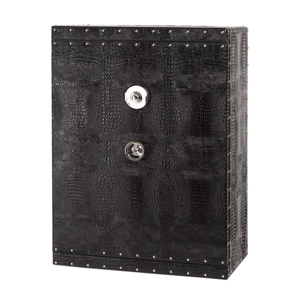 UNDERWOOD (LONDON) - Concealed Croco 48-Unit Safe | UN856/CBLK