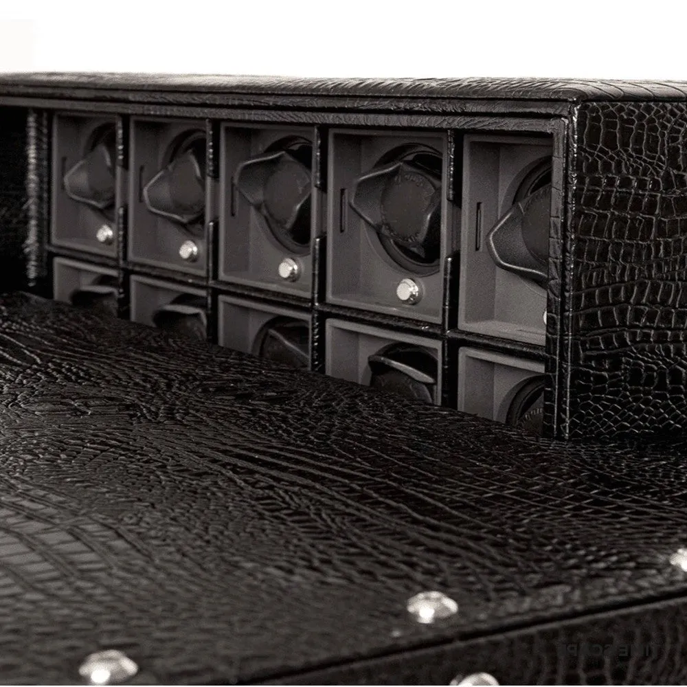 UNDERWOOD (LONDON) - Concealed Croco 48-Unit Safe | UN856/CBLK