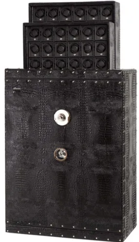 UNDERWOOD (LONDON) - Concealed Croco 48-Unit Safe | UN856/CBLK