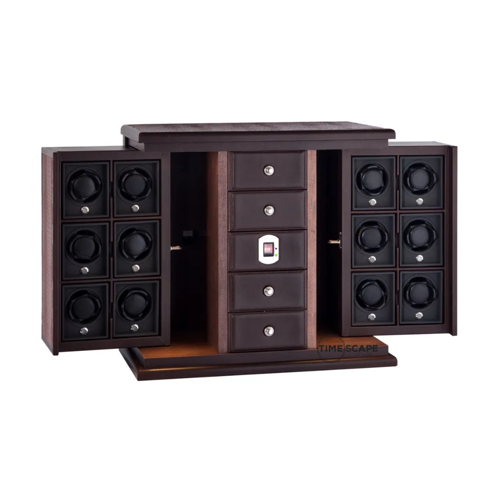 UNDERWOOD (LONDON) - Croco Biometric 12-Unit Winder Storage System | UN3225/CBRW