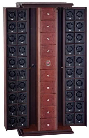 UNDERWOOD (LONDON) - Croco Biometric 40-Unit Winder Storage System | UN3227/CBRW