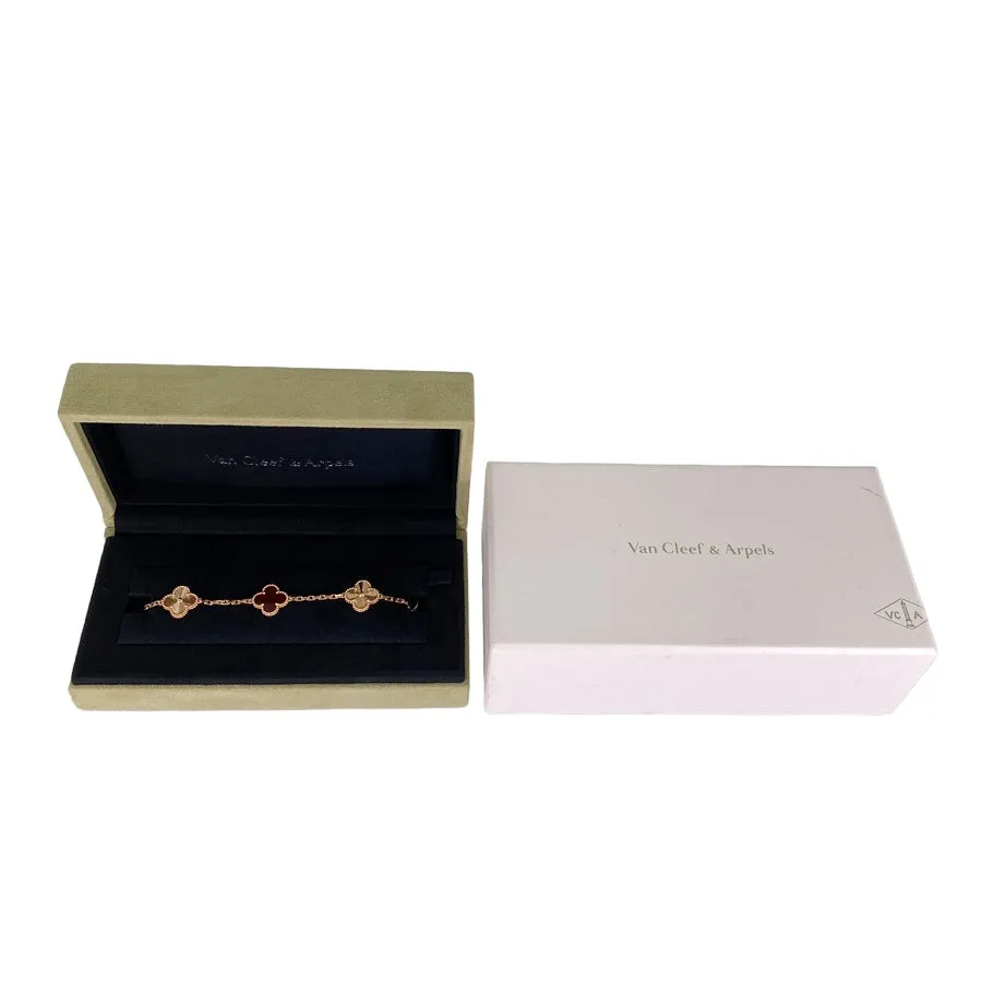 Van Cleef & Arpels Carnelian Vintage Alhambra Bracelet