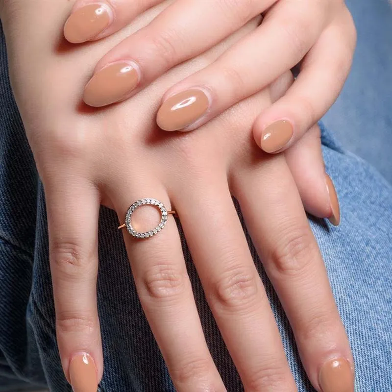 Versa Diamond Halo Ring