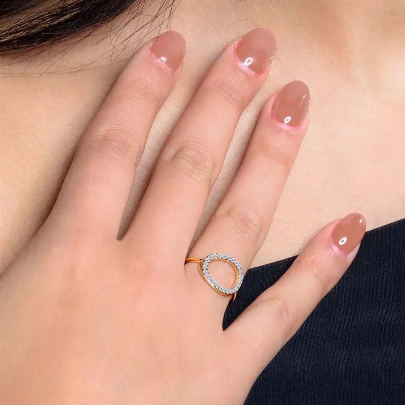 Versa Diamond Halo Ring