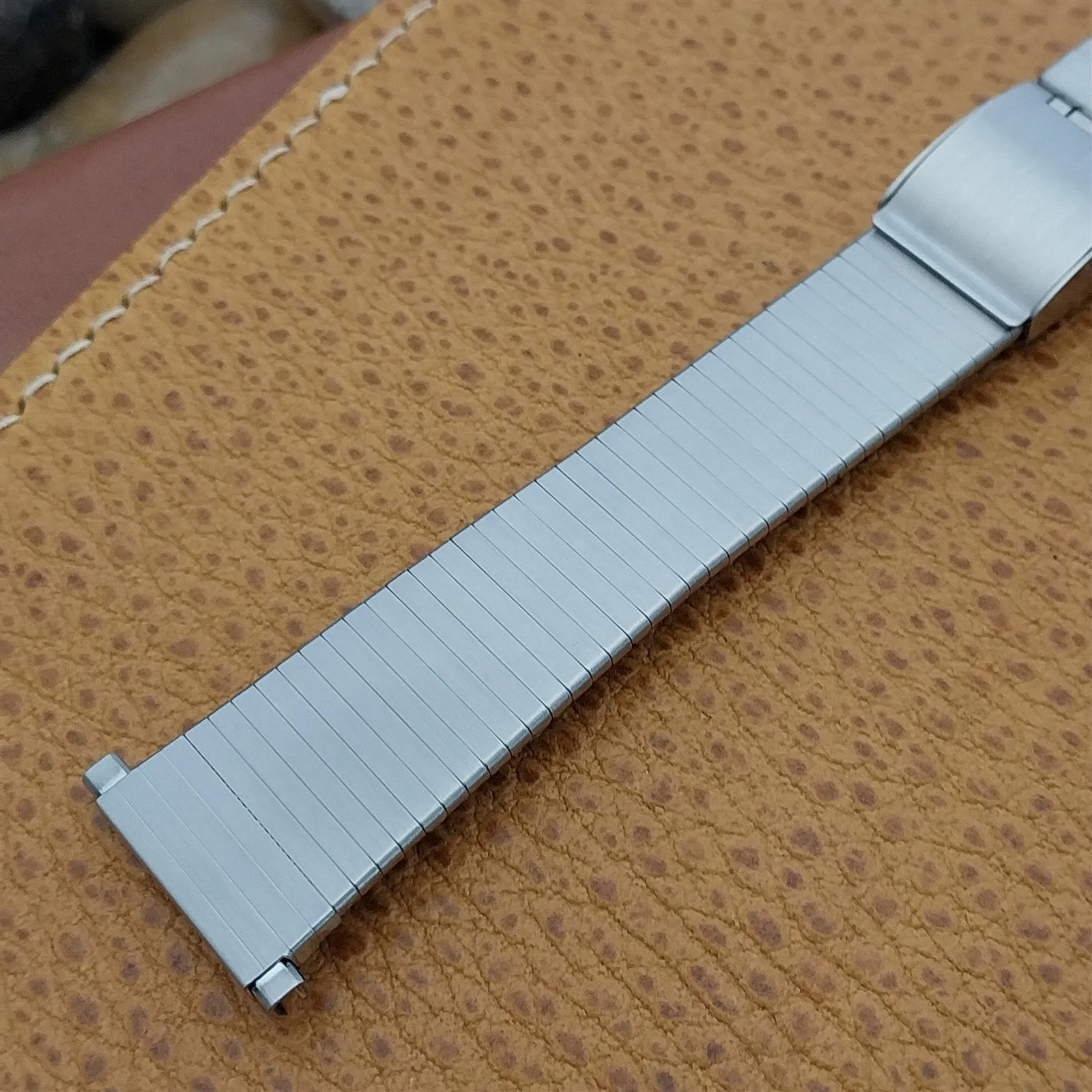 Vintage Bulova 17mm 18mm 20mm Stainless Steel Classic Unused 1970s Watch Band