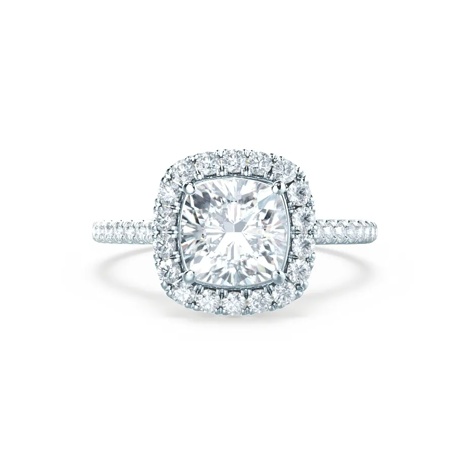 VIOLETTE - Cushion Lab Diamond Platinum Halo