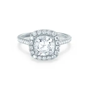 VIOLETTE - Cushion Lab Diamond Platinum Halo