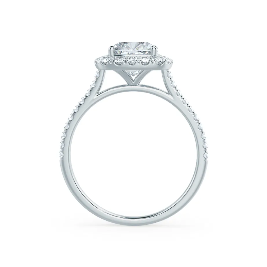 VIOLETTE - Cushion Lab Diamond Platinum Halo