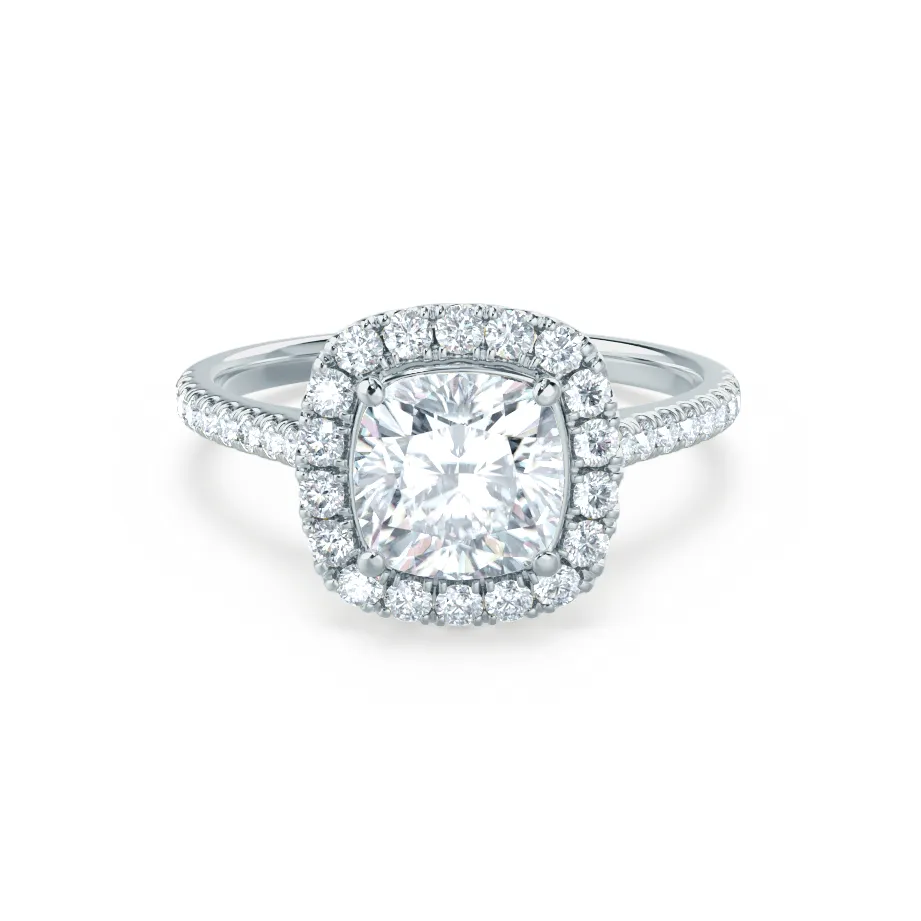 VIOLETTE - Cushion Lab Diamond Platinum Halo