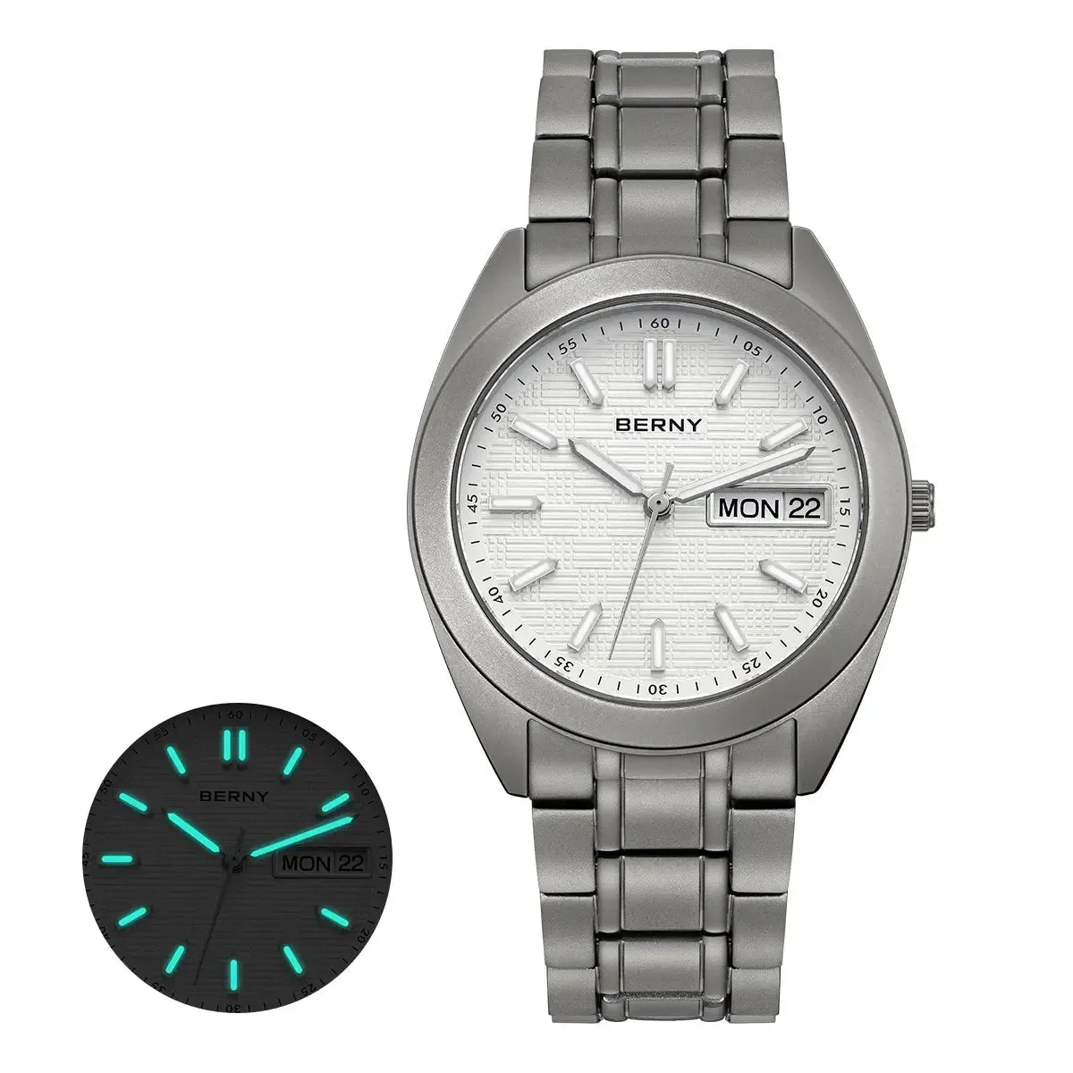 Watches For Men Date Week Calendar Watch 38mm Super Luminous Men's