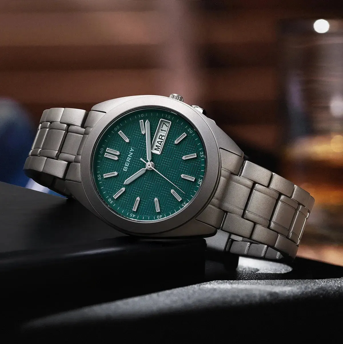 Watches For Men Date Week Calendar Watch 38mm Super Luminous Men's