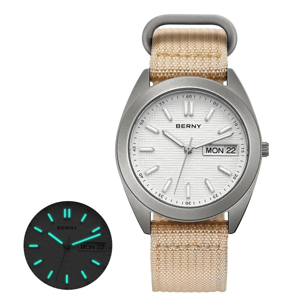 Watches For Men Date Week Calendar Watch 38mm Super Luminous Men's