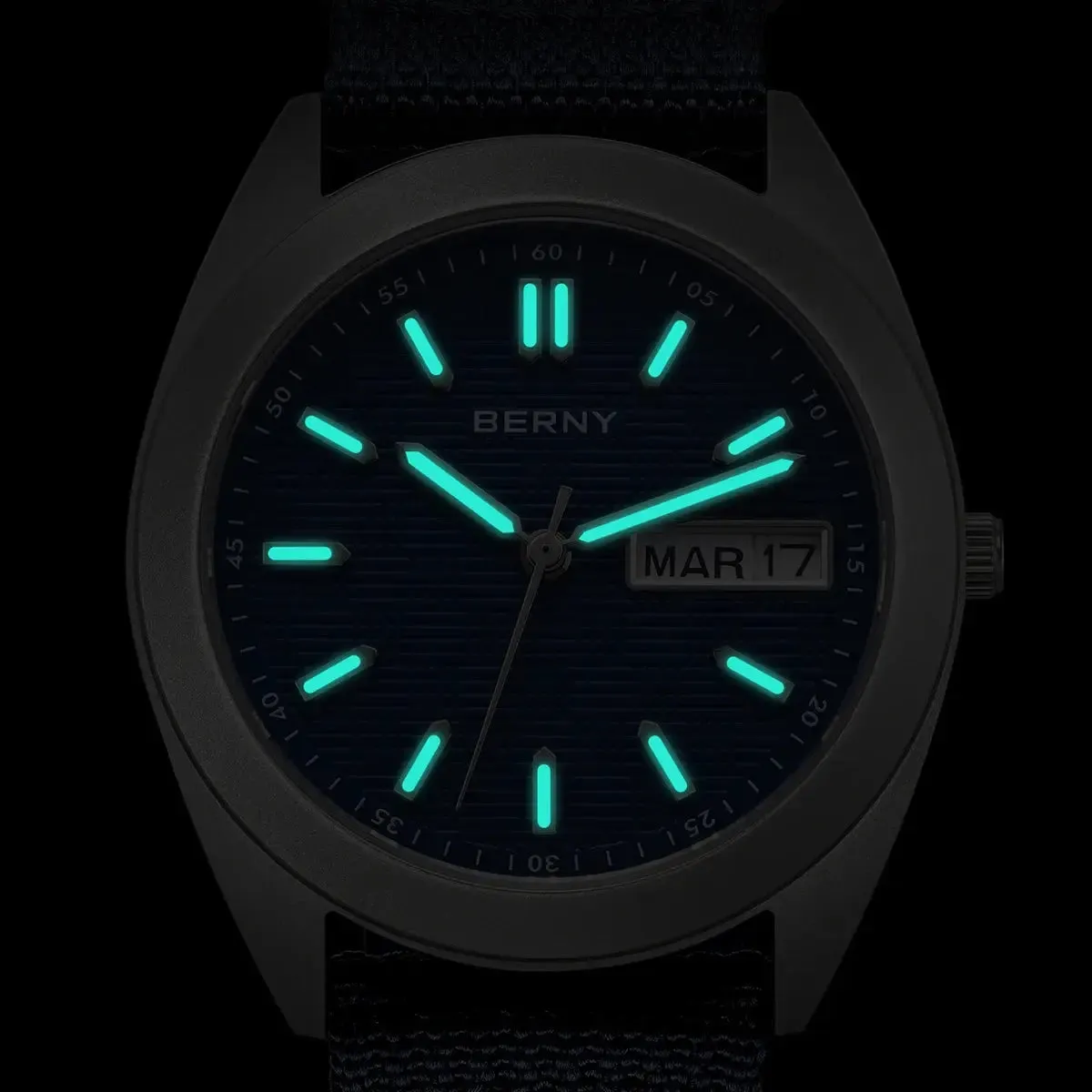 Watches For Men Date Week Calendar Watch 38mm Super Luminous Men's